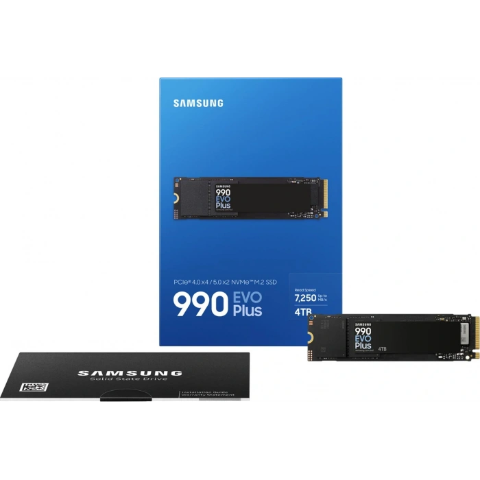Samsung 4TB 990 EVO PLUS MZ-V9S4T0BW 7250-6300 MB-sn PCIe NVMe M.2 SSD Disk