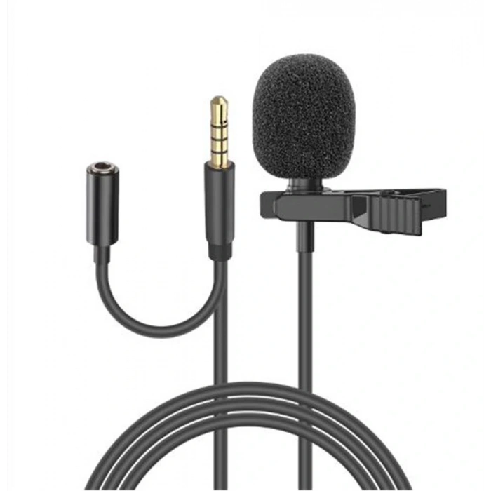 Snopy SN-MTK25 Siyah Tik-Tok Akıllı Telefon ve Youtuber Kulaklık Çıkışlı Yaka Mikrofonu