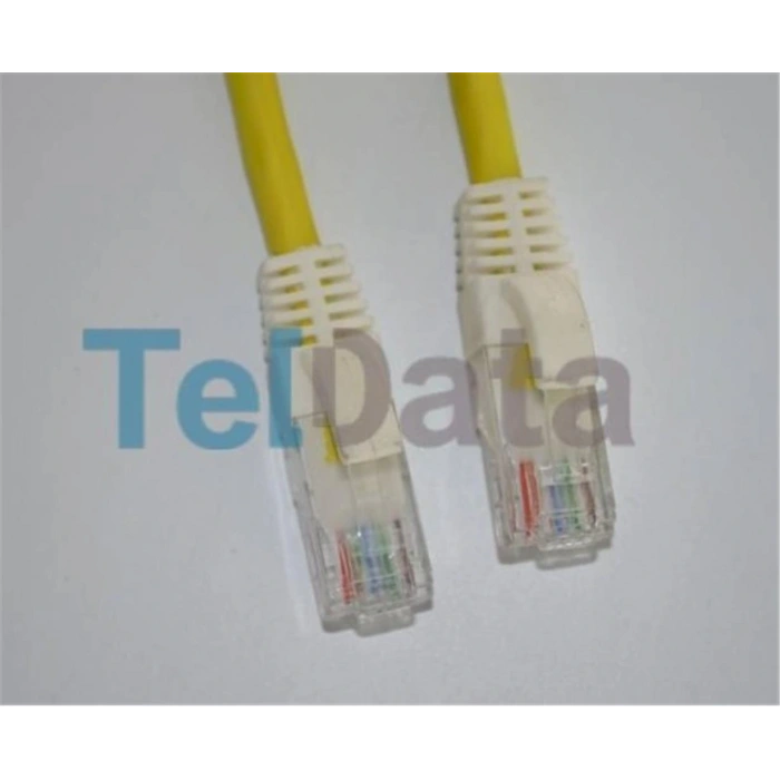 Teldata TLD-030YY Cat6 0.30MT Sarı Utp Patch Kablo