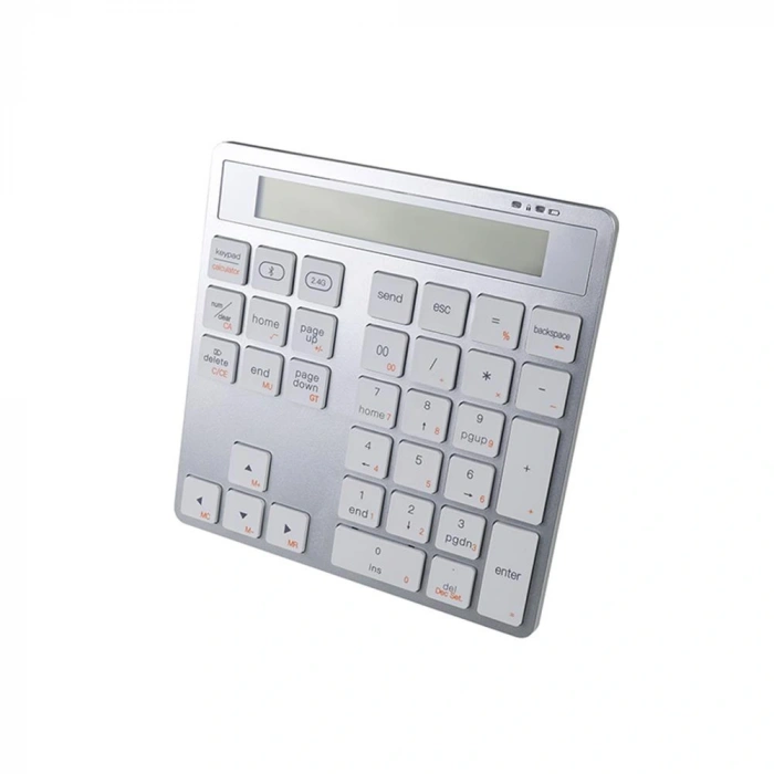 Vcom DK513-Silver Bluetooth 5.0 + 2.4G Masa Üstü Hesap Makinesi