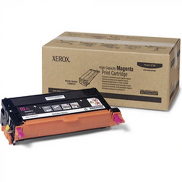 Xerox 113R00724 Phaser 6180-6180MFP Yüksek Kapasite Magenta Kırmızı Toner 6.000 Sayfa