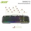 Acer OKW213 Gri RGB Rainbow Backlit Gaming Keyboard Rainbow (Kablo Uzunluğu 1,5mt)