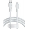 Baseus P10355701221-00 Pudding Hızlı Şarj Özellikli Type-C to Lightning 20W Kablo 1.2 M Beyaz