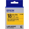 Epson LK-5YBP Pastel Sarı Üzeri Siyah 18mm 9metre