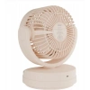 Everest EFN-509 Krem- Kahve 7 İnç 3 Kademeli 2100 RPM Hız Duvar Tıpı Ve Masaüstü Usb Fan