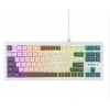 Everest KB-98 SILENT TKL Beyaz-Gri Mavi Rainbow Q Membrane Klavye