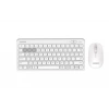 Everest  KM-BT903 Beyaz 3in1 3 BT + 2.4  İnce Q 4 Cihaz Bağlantılı Kablosuz Klavye + Mouse Set