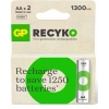 GP AA 1300 mAh Şarjlı Kalem Pil 2li Paket GP130AAHCEMTR-2GB