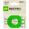 GP AA 2600 mAh Şarjlı Kalem Pil 2li Paket GP270AAHCEMTR-2GB