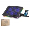 Hadron Dcxaa8 Notebook Soğutucu 6-Fan + Telefon Standı 14-18 RGB Siyah