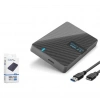 HADRON HDX1793 2.5 İnç SATA HDD-SSD Harici Disk Kutusu USB 3.0 Type-C - Siyah