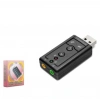 HADRON HDX5255 USB Harici Ses Kartı 7.1 Tuş Kontrollü Siyah