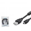 Hadron Hdx7523 Usb Mini V3-5Pin To Usb Kablo 3M Siyah