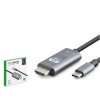 HADRON HDX7853 Type-C to HDMI Görüntü Kablosu 4K 30 Hz 1.8 m Gri