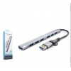Hadron Hdx7857 Usb + Type-C Hub 7In1 1-Usb3.0 6-Usb2.0 Gri