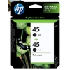 HP 45 Black Siyah 42ML 51645AA 2Lİ Paket Kartuş CC625A