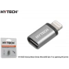 Hytech HY-XO25 Gümüş Metal Gövde MicroUSB 5pin F to Lightning M Çevirici