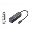 iETOP TU1009 Type-C 3.2 Gen2 Hub 4 Port 10 Gbps Siyah