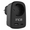 INCA IPW-42SY TYPE-C+ USB-A Giriş Soketli Duvar Prizi