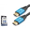 NODAR ND4050 HDMI 2.0 Kablo 4K 60 Hz OD 8.0 mm 1.5 m Siyah Mavi