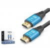 NODAR ND4057 HDMI 2.0 Kablo 4K 60 Hz OD 8.0 mm 30 m Siyah Mavi