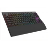 Rampage BERU Siyah 2.4G + BT Wireless RED SWITCH Mekanik Gaming Oyuncu Klavye Slim RGB