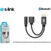 S-link SL-TA40M Lightning Gri Metal 2in1 bluetooth Şarj+Kulaklık Çevirici