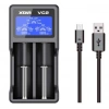 Xtar VC2 Evrensel Li-Ion Pil Şarj Cihazı – 2 Yuvalı