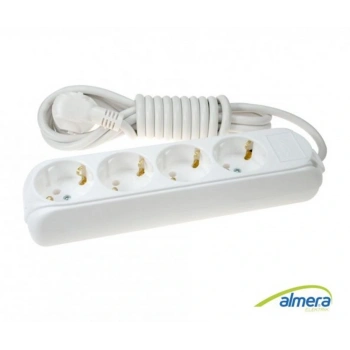 Almera 4lü 3mt Topraklı Priz (9240203)