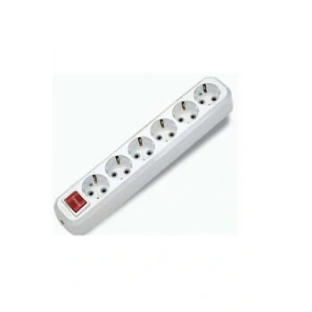 Almera 6lı Anahtarlı Topraklı Klemensli Priz (9160200)