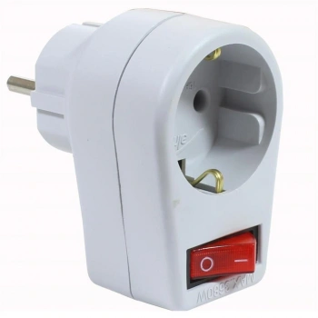 Almera Anahtarlı Topraklı Erkek Beyaz Fiş