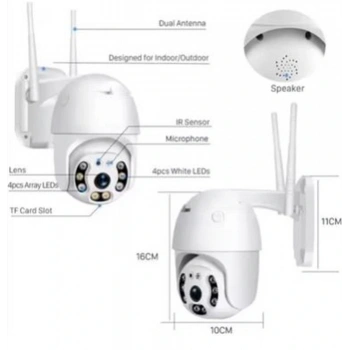 Apronx APX-WP70 3mp 2.8mm 8 LED Wifi Ptz Kamera