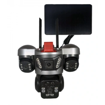 Apronx APX-WSP364 9Mp 3.6mm 2-2.8mm 4G Solar Üç Kamera 24 Led PTZ