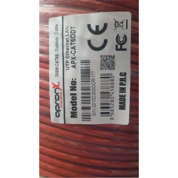 Apronx Cat6 23AWG 305Mt Outdoor 0,57mm Turuncu Utp Kablo