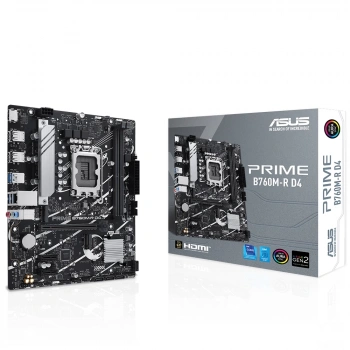 ASUS PRIME B760M-R D4 5333MHz OC DDR4 Soket 1700 M.2 HDMI mATX Anakart