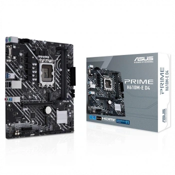 ASUS PRIME H610M-E D4-CSM 3200Mhz DDR4 Soket 1700 M.2 HDMI DP D-Sub mATX Anakart