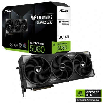 Asus TUF Gaming RTX5080 OC TUF-RTX5080-O16G-GAMING 16GB GDDR7 256 Bit DLSS 4 Gaming Ekran Kartı