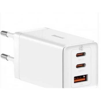 BASEUS CCGP120202 GaN5 Pro 2C+U 65W Şarj Cihazı Beyaz