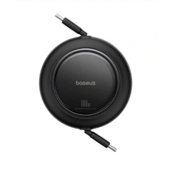 Baseus P10364501211-00 Free2Pull Makaralı Şarj Kablosu USB-C-Lightning 20W 1m. - Beyaz