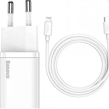 Baseus TZCCSUP-B02 20W C+C Beyaz Şarj Aleti
