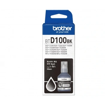 Brother BTD100BK Black Siyah 7.500 Sayfa Şişe Mürekkep DCP-T230-T430-T530-T730-T830  MFC-T930-T935