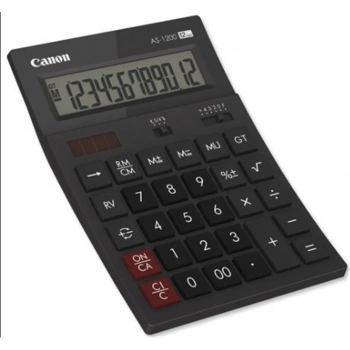 Canon AS-1200 HB 12 Hane Siyah Masa Üstü Hesap Makinesi