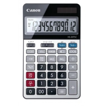 Canon HS-20 TSC 12 Hane Metal Kasa Masa Üstü Hesap Makinesi