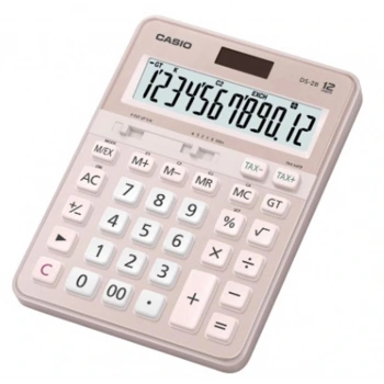 Casio DS-2B-PK Pembe Profesyonel 12 Hane Masa Üstü Hesap Makinesi
