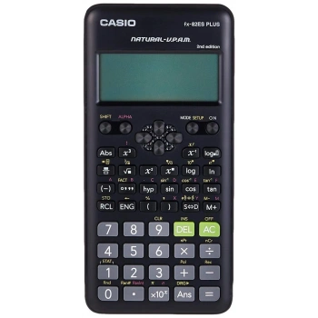 Casio FX-82ES Plus Siyah Bilimsel Fonksiyonlu Hesap Makinesi 2.Versiyon