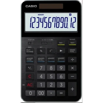 Casio S100X-BK-DJ Profesyonel 12 Hane Masa Üstü Hesap Makinesi