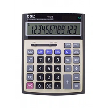 CSL CS-2TS 12 Hane Masa Tipi İşlem Kontrollü Hesap Makinesi