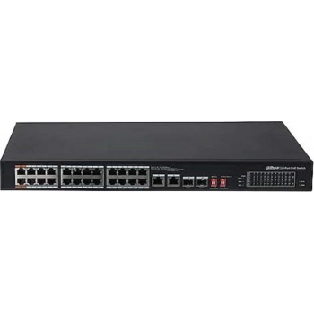 Dahua PFS3226-24ET-240 24 Port Poe 2 Port Sfp 2 Port Gbıt Uplink 10-100 Switch