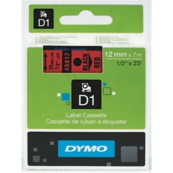 DYMO S0720560 D1 Yedek Şerit, 12 mm x 7 mt, Mavi- Siyah (45016)