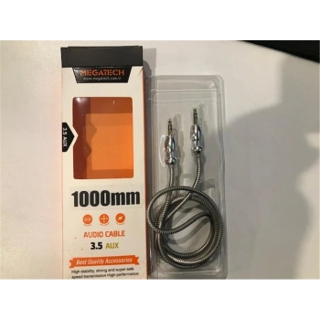 Elba Elb23 1Mt Aux Stereo To Stereo Örgülü Kablo Siyah